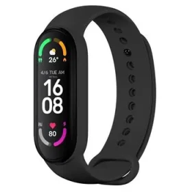 FIXED Silicone Strap Silikónový remienok pre XIAOMI Mi Band 5 amp; Mi Band 6 čierna (FIXSSTB-637-BK)