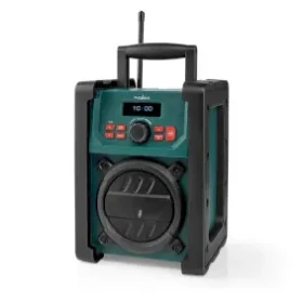 Nedis RDDB3100GN čierna / Prenosný rádio prijímač na stavbu / DAB+ / FM / SW / 15 W / jack 3.5 mm / IPX5 (RDDB3100GN)