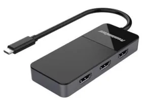 PremiumCord adaptér USB-C (DP1.4) na 3x HDMI 2.0 / Adaptér / MST / 3x 4K (8592220019570)