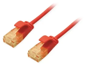 Equip Patchkabel Cat6A SlimFlex červená / Patch kabel / U/UTP / 0,25 m / LSZH / PoE+ (626201)
