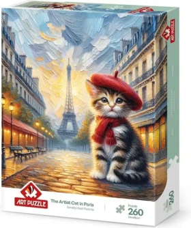 ART PUZZLE 40270 Puzzle Mačací umelec v Paríži