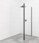 Bočná zástena k sprchovým dverám 80 cm SAT TEX BB SATSTENATEXD80C SATSTENATEXD80C