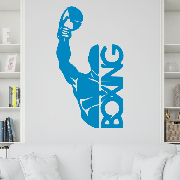 Veselá Stena Samolepka Box Farba: modrá, Veľkosť: 80 x 44 cm