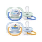 Philips AVENT Cumlík Ultra air text 0-6m chlapec 2 ks