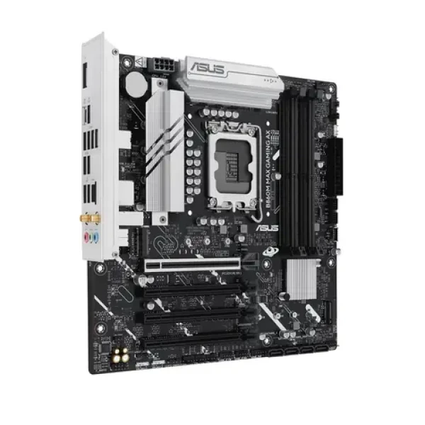 ASUS B860M MAX GAMING AX / B860M / LGA 1851 / 4x DDR5 / PCIEx 16 / 2.5GLAN / mATX (90MB1JZ0-M0EAY0)