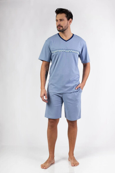 Regina 476 cr/r M-XL W25 pánske pyžamo tmavě modrá M