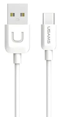 USAMS SJ099 U Turn biela / Dátový kábel / USB-C / 2A / 1 m (TCUSBXD02)