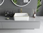 MEXEN - Catia umývadlo na dosku 48 x 37, biela/zlatá linka 21314805