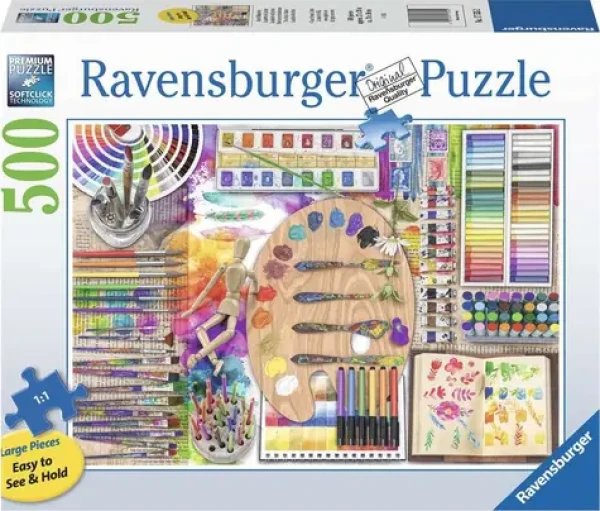 Ravensburger Puzzle Paleta umelca XXL