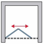H K - Zalamovacie dvere Taurus B8 76-80 x 190 cm TaurusB80