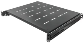 Intellinet výsuvná rack polica čierna / Rack polica / 19" / 1U / hĺbka 1000 mm / nosnosť 35 kg / oceľ (712620)