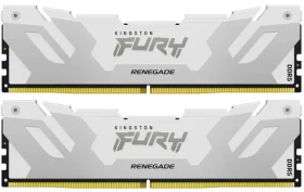 Kingston Fury Renegade White 32GB (2x16GB) DDR5 6400MHz / CL32 / DIMM / On-Die ECC / XMP / 1.4V (KF564C32RWK2-32)