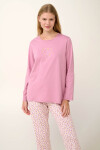 Vamp - Bavlnené pyžamo s potlačou 21927 - Vamp pink lilas L