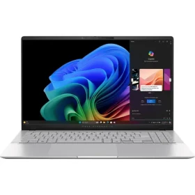 Asus Vivobook S 15 OLED strieborná / 15.6" 2880x1620 / Snapdragon X1E-78-100 / 32GB / 1TB SSD / Adreno / W11H (S5507QA-OLED001W)