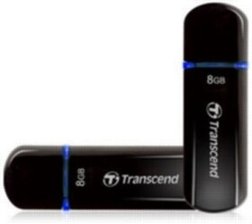 Transcend JetFlash V600 8 GB čierno-zelený / Flash Disk / USB 2.0 (TS8GJF600)