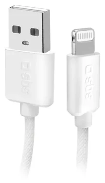 SBS biela / Dátový kábel / USB-A - Lightning / MFI / 10 W / 1,5 m