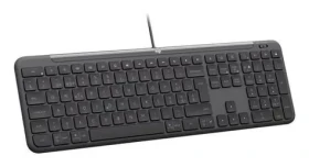 Logitech K620 grafitová / Klávesnica / drôtová / for Business / US International (920-013333)