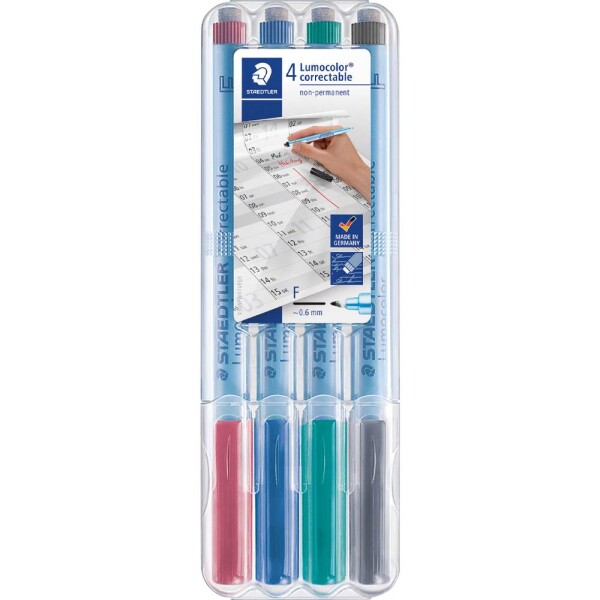 Staedtler popisovač fóliou Lumocolor 305F WP4-1 triedená (nie je možný výber farieb); 305F WP4-1