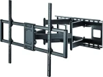 Techly 60-120" 120 kg čierna / Nástenný držiak pre TV / VESA do 900x600 / naklápací, otočný / oceľ (367591)