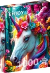 ENJOY Puzzle Kvetinový jednorožec