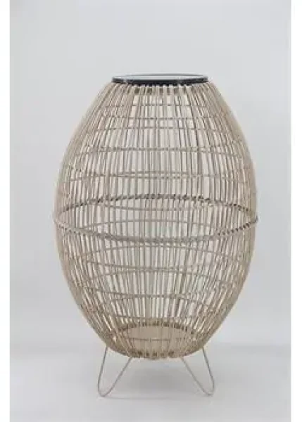 HANKO Solárny lampáš MOLLUCA ratan / Osvetlenie do exteriéru (HK-SL001-97)