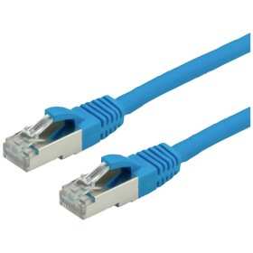 Value 21.99.1264 RJ45 sieťové káble, prepojovacie káble CAT 6 S/FTP 5.00 m modrá dvojžilový tienený, bez halogénov, samozhášavý 1 ks; 21.99.1264