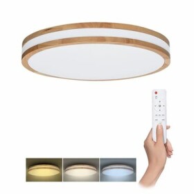 Solight WO8008 LED osvetlenie s diaľkovým ovládačom Woody / 60W / 4200lm / priemer 50cm (8592718036980)