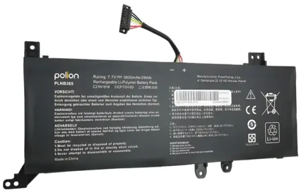 Trx Batéria Polion C21N1818 pre Asus A512, R512, X512 VivoBook 15 / Náhradné batérie / Li- POL 7,7 V / 3800 mAh (TRX-PLNB365)