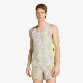 Tričko adidas Adizero Labrum Tank Top Sesame/ Solar Yellow S