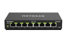 Netgear GS308E / Smart managed Switch / 8-port 10amp;100amp;1000 Mbps/VLAN 64 (GS308E-100PES)