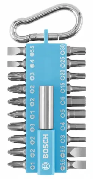BOSCH Sada bitov 21 ks / Sada bitov / Magnetický držiak (2607012001)