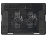 Nedis Chladiaci stojan na notebook čierna / Chladiaci stojan na notebook / do 18 "/ 2x ventilátor 140 mm / USB hub (NBCR200BK)
