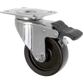 TOOLCRAFT TO-5137905 Otočné koliesko s parkovacou brzdou a vrchnou doskou 75 mm polypropylén Nosnosť (max.): 70 kg; TO-5137905