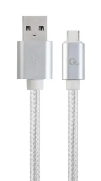 Gembird CCB-MUSB2B-AMCM-6-S USB-C kábel 1.8 m strieborná / USB 2.0 A(M) - USB-C(M) (CCB-MUSB2B-AMCM-6-S)