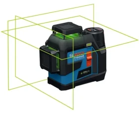 BOSCH GLL 12V-100-33 CG Professional modrá/čierna / Líniový laser / zelený lúč / dosah 100 m / IP65 / Bluetooth (0601065400)