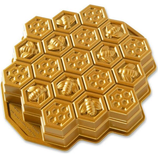 NW Forma včelí plástev 10 cup zlatá - Nordic Ware - Nordic Ware