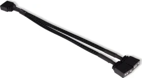 Alphacool Y-Splitter aRGB 3-pin na 2x 3-pin čierna / Kábel / aRGB rozbočovač / 15 cm (18704)