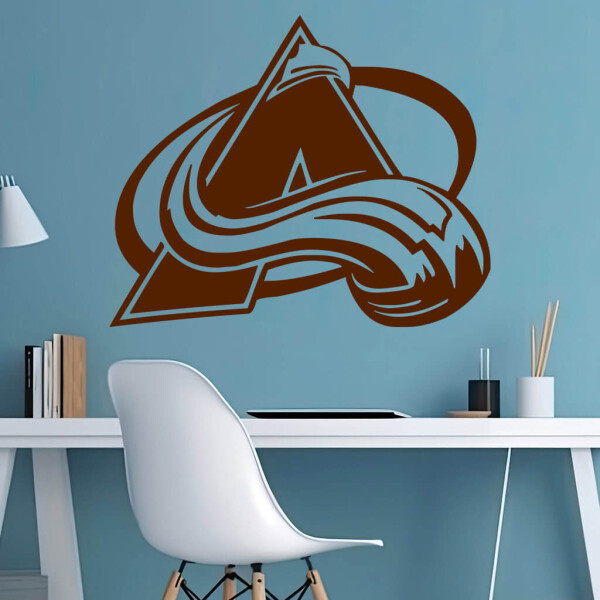 Veselá Stena Samolepka Hokejový tím Colorado Avalanche Farba: hnědá, Veľkosť: 60 x 49 cm