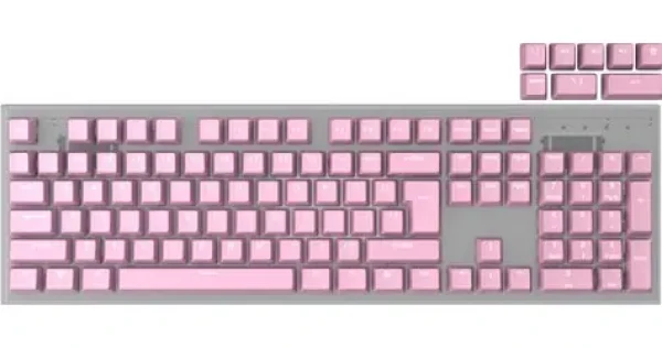 Genesis Lead 300 Double Shot Keycaps ružová / Sada náhradných klávesov / 112 ks / ABS / US layout (NAG-2007)