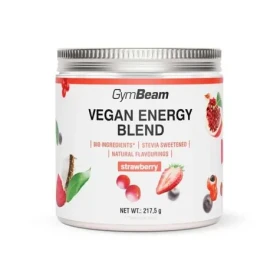 Vegan Energy Blend - GymBeam (jahoda, 217,5 g) (108817-1-217,5g-strawberry)