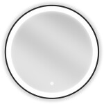 MEXEN - Esso zrkadlo s osvetlením 60, LED 6000K čierny rám 9825-060-060-611-70