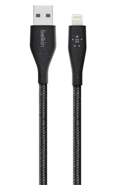 Belkin DuraTek PLUS USB - Lightning s pútkom čierna / Kábel / 3 m (F8J236bt10-BLK)