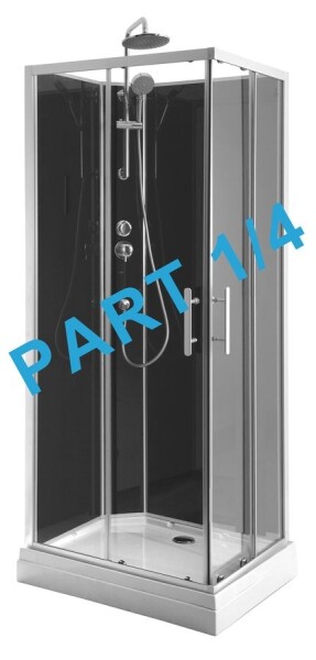 AQUALINE - GRANVIK sprchovací box 700x900x2180 komponent 1/4 sprchová vanička, biela 16-070-09-11-00