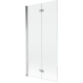 MEXEN - MIST vaňová zástena 90x150 cm 6mm 2-s, chróm, číra, ľavá 8A9-090-002-01-00-L