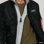 Bunda Alpha Industries MA-1 D-Tec SE Black / Grey L