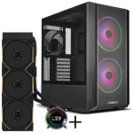 Lian Li LANCOOL 216 + HYDROSHIFT II LCD-C 360TL čierna / Bundle / PC skriňa E-ATX + AiO 360 mm / ARGB / LCD / Intel + AMD (GABU-800)