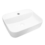 Mereo Umývadlo na dosku bez prepadu, Lota, 505x400x135 mm, keramické UC514014R