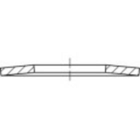 TOOLCRAFT TO-5362077 tanierové pružiny 20 mm DIN 2093 nerezová ocel 200 ks; TO-5362077