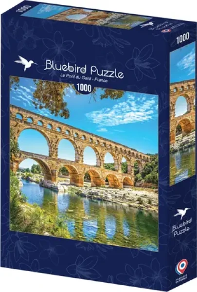BlueBird Štvorcové puzzle Pont du Gard, Francúzsko