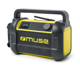 Muse M-928 BTY čierno-žltá / Aku stavebné rádio / 20W / BT / FM / IP64 (M-928 BTY)